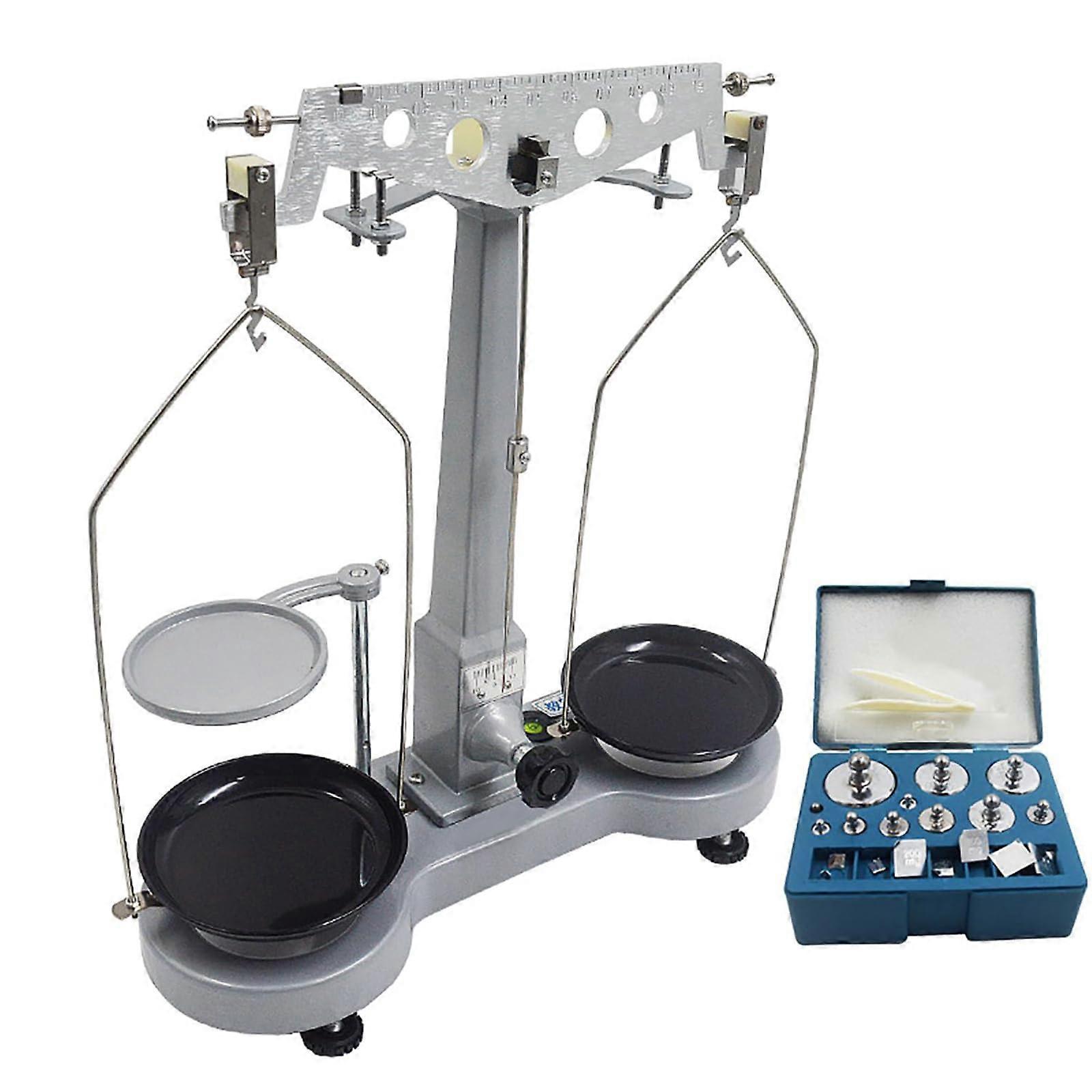 Analytical Balance Scale 0.02g Precision Double Pan 12cm Diameter for Laboratory and College Use