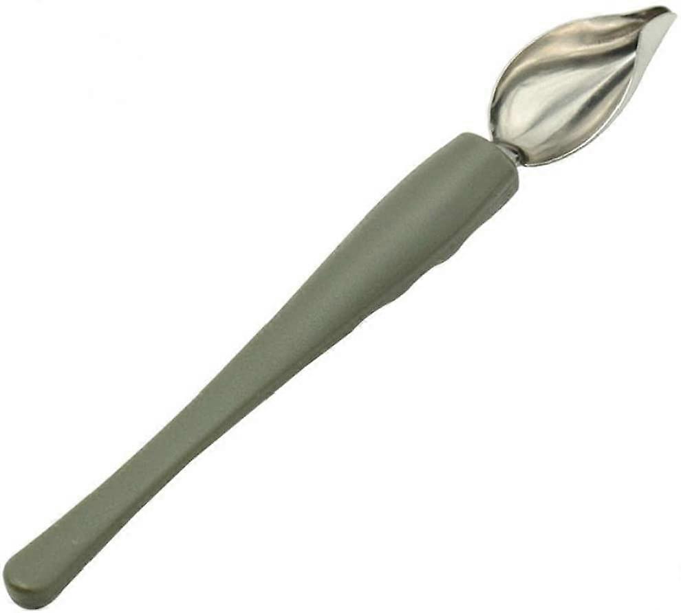 Chef Decorating Spoon Stainless Steel with NonSlip Handle for Precision Dessert Plating