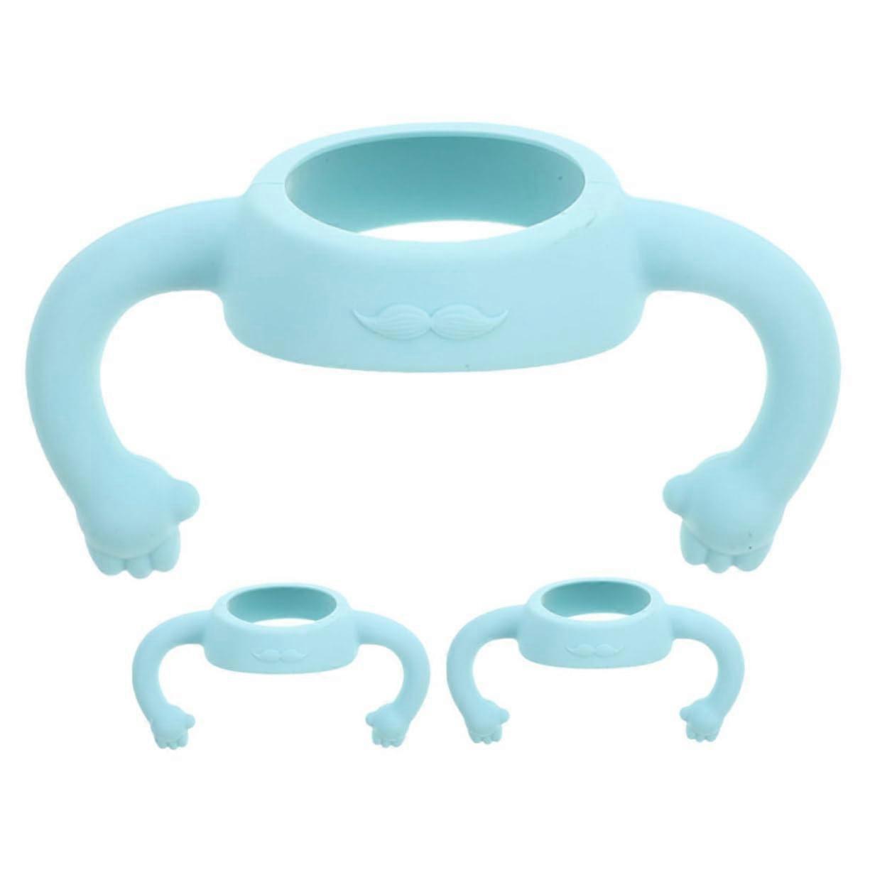 Silicone Bottle Handles with Stable Double Grip for Toddlers, Universal Fit, Easy SelfFeeding