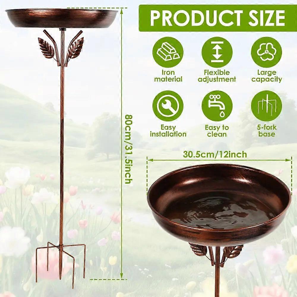 Metal Garden Bird Bath (3 Designs Available)