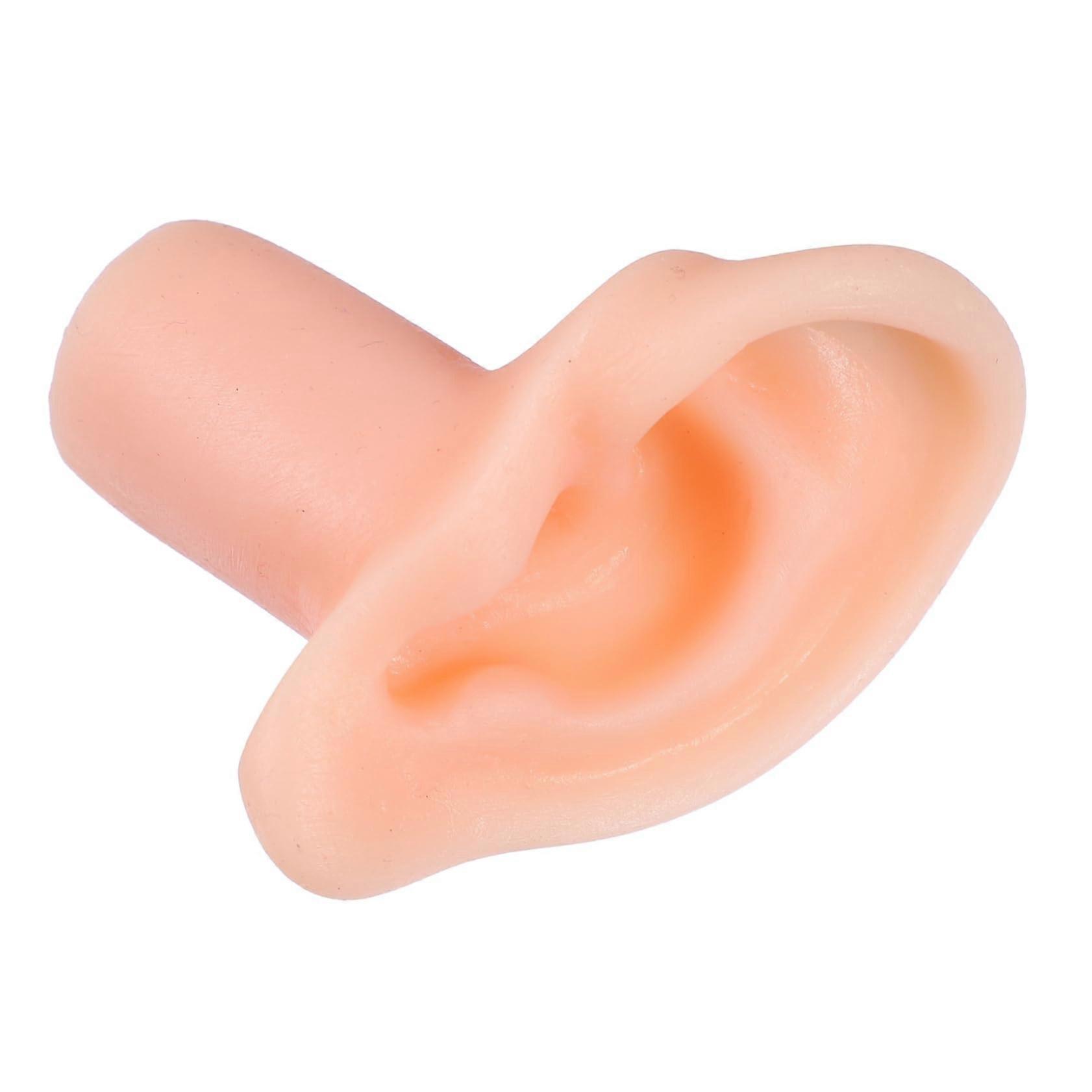 Silicone Ear Model for Piercing Practice LifeSize Fake Ear Display with Realistic Appearance