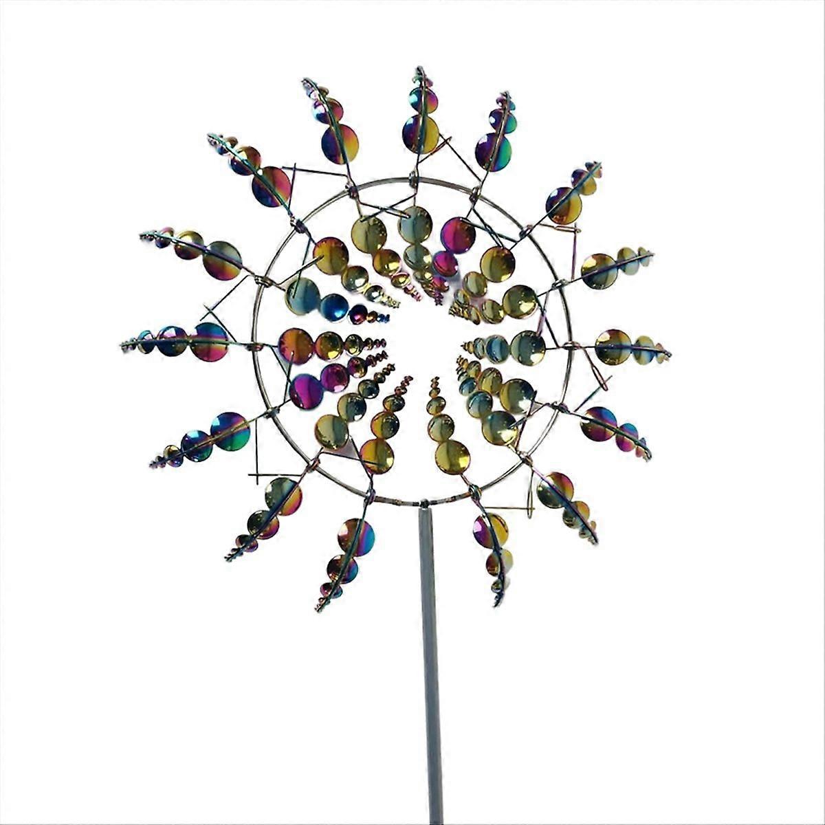 Magical Metal Wind Spinner, Ornament Spinners, Windmill for Garden,A