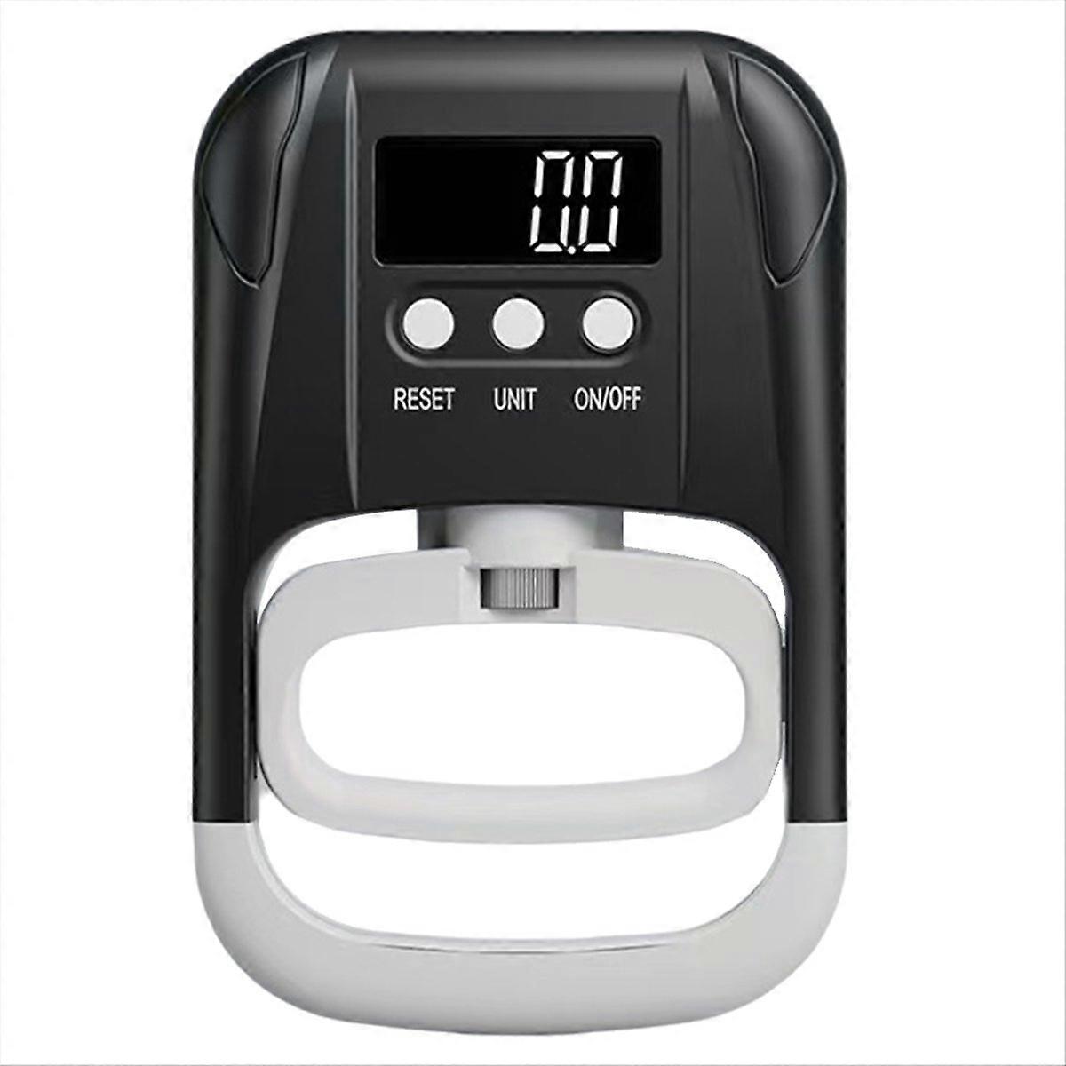 Digital Hand Dynamometer Hand Grip Strength Trainer Black & White