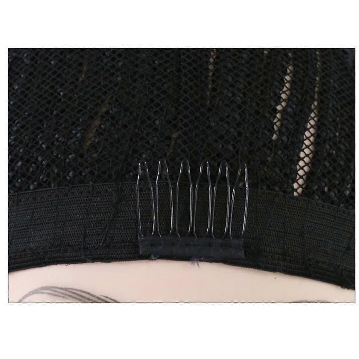Cornrow Wig Cap Black Crochet Wig Cap for Making Braiding Wigs 1Pcs