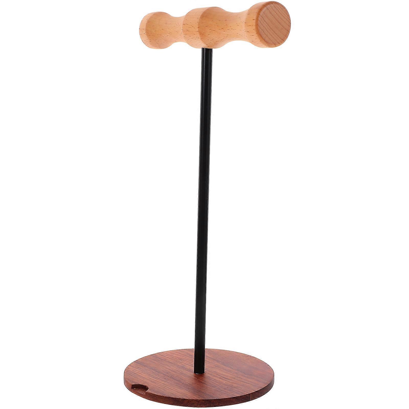 Wood Headphone Stand Headset Holder for Desk with Multi-Function Use