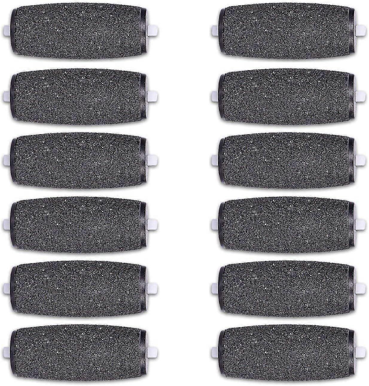 12 Extra Coarse Replacement Roller Refill Heads Compatible with Amope Pedi