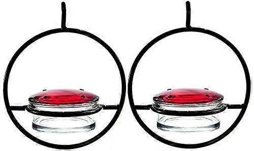 Slim Hummingbird Feeder 2 Pack with SpaceSaving Design for Balcony or Window Mount