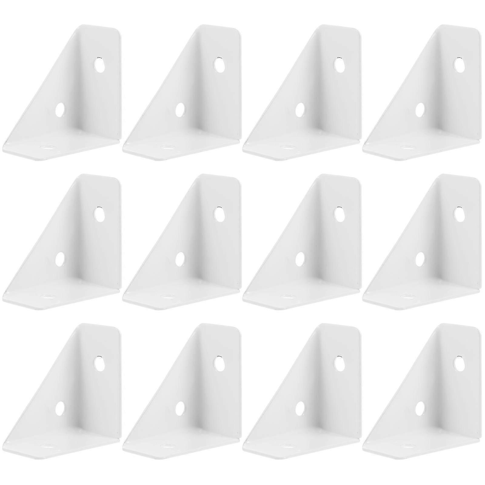 12pcs Corner Brace Table Corner Bracket Cabinet Fastener Triangle Table Corner Brace