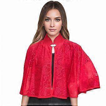 Lichtgewicht Qipao-overlay sjaal voor bruid en moeders, geschikt voor formele gelegenheden, bruiloften en fotoshoots. Elegante omslagdoek.