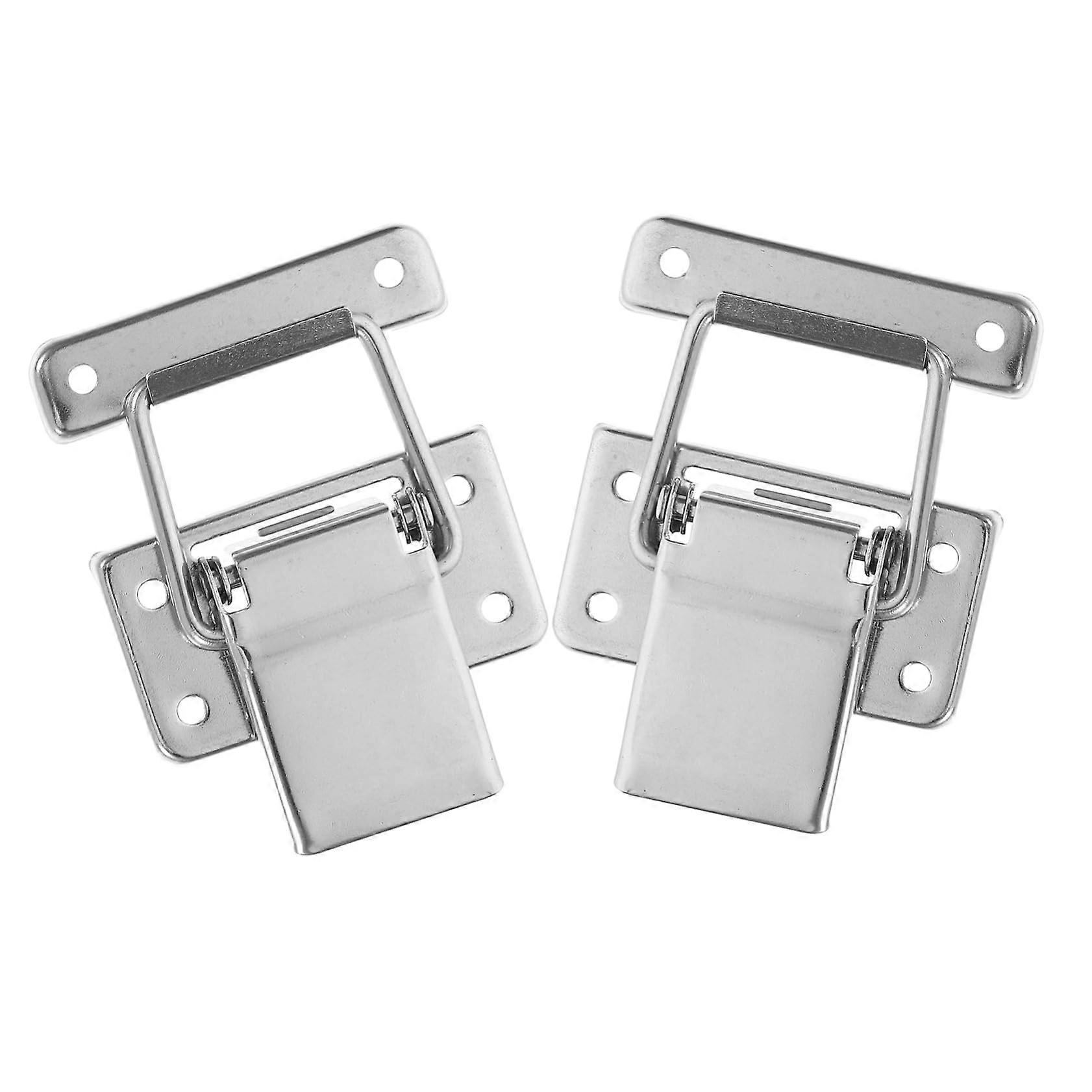 2pcs Stainless Steel Toolbox Latch Set Secure FixedBuckle Closure Durable NoiseReducing Design