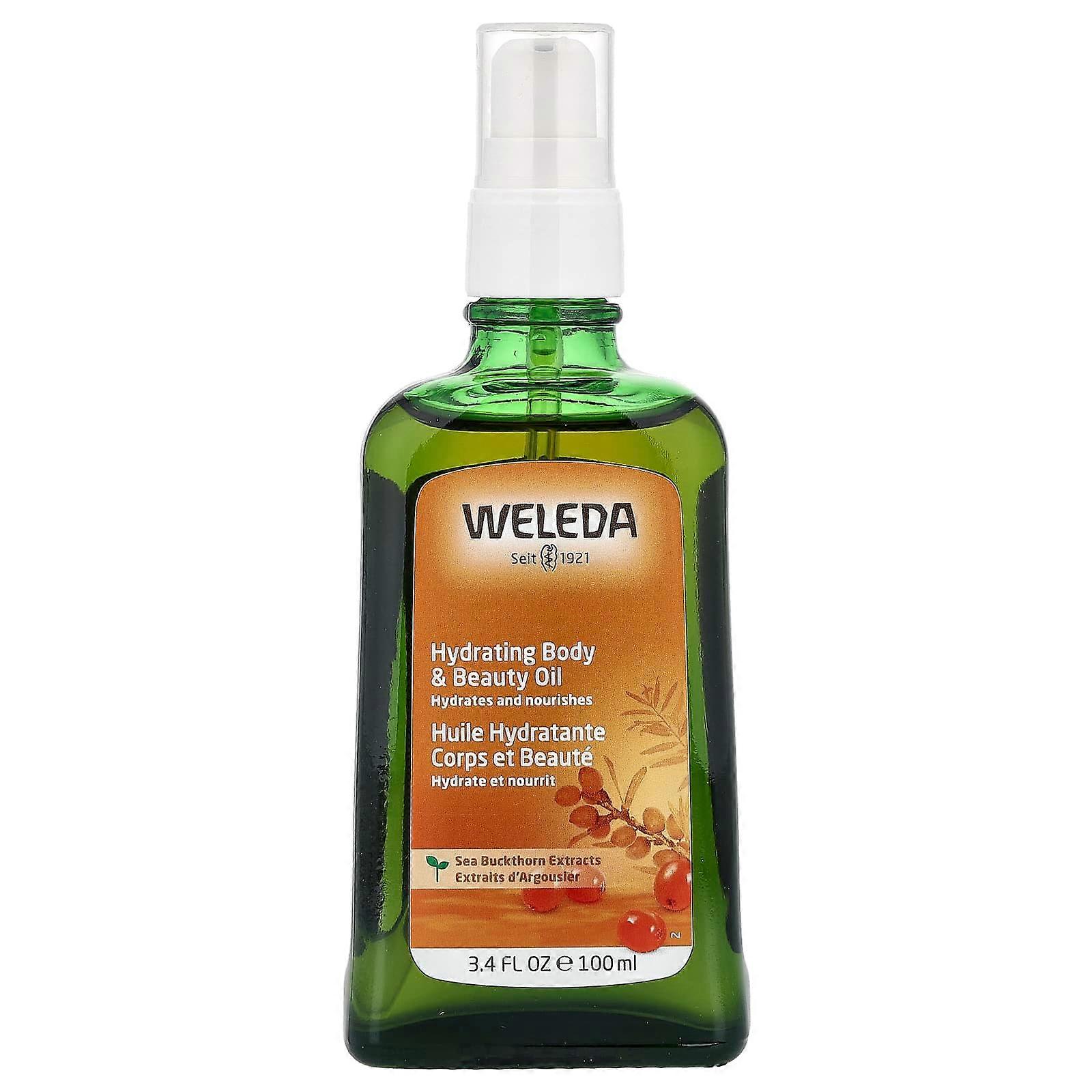 Weleda, Hydrating Body &Beauty Oil, Duindoorn Extracten, 3.4 fl oz (100 ml)