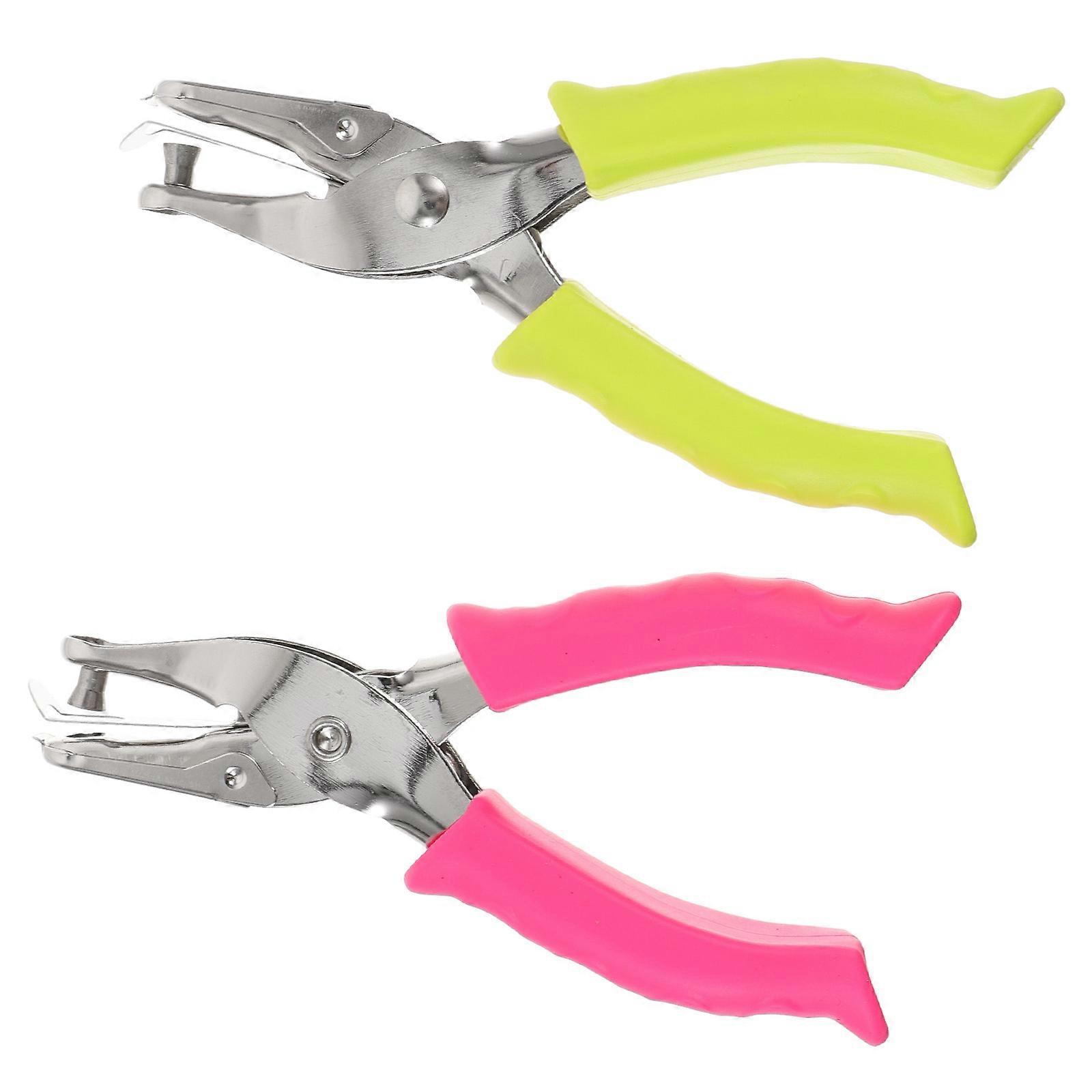 Paper Hole Punch Multi-Function Card Puncher for Office Use 4Pcs