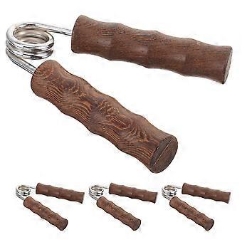Grip Strength Trainer Wooden Hand Grip Strengthener for Gym 4Pcs Set