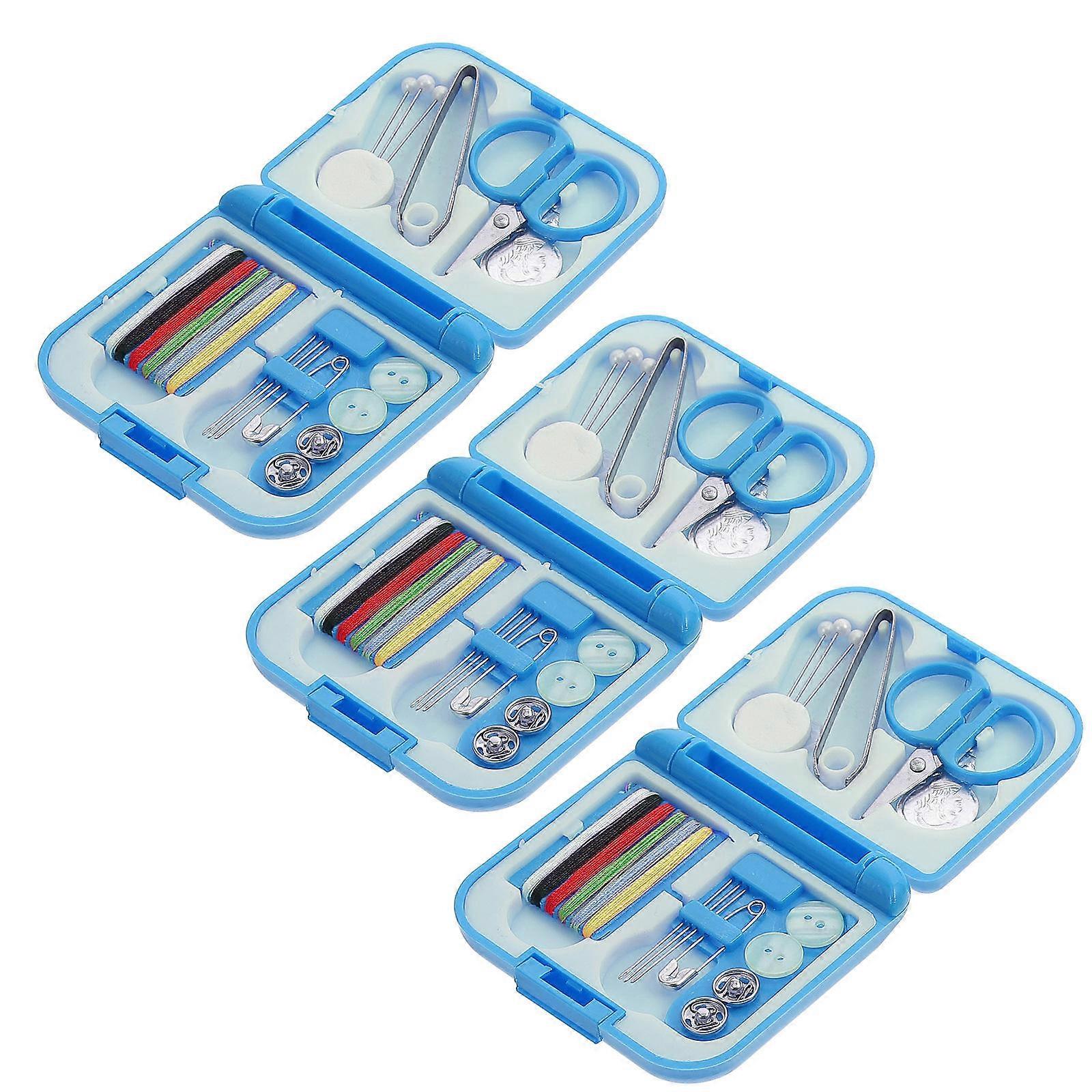 Hand Sewing Thread Tools Household Sewing Tools for Storage 3 Boxes Kit