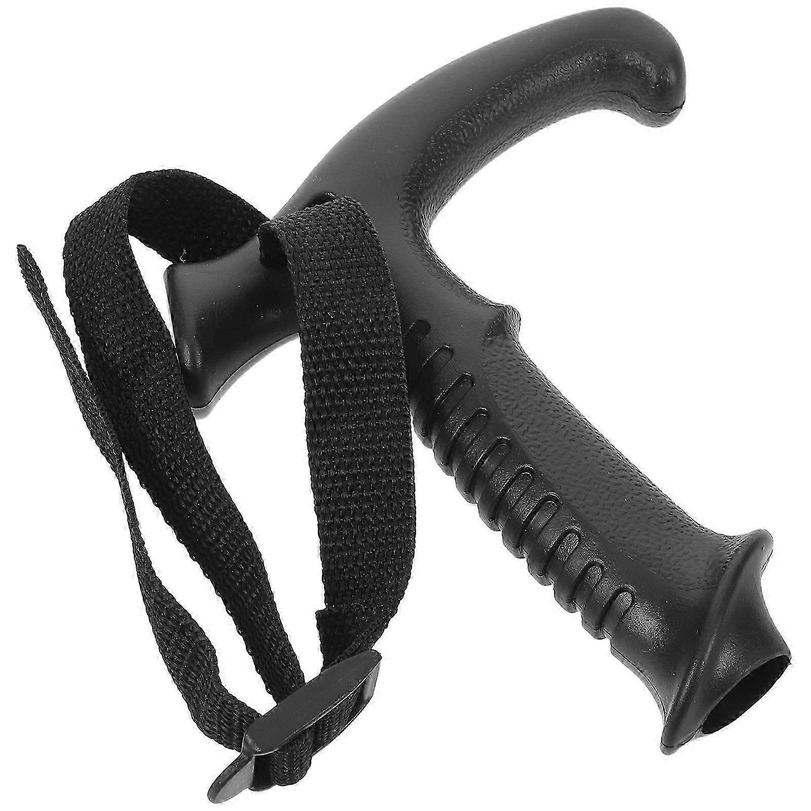 Climbing Stick Handle Replacement with Ergonomic T-Shape Grip Black Plastic