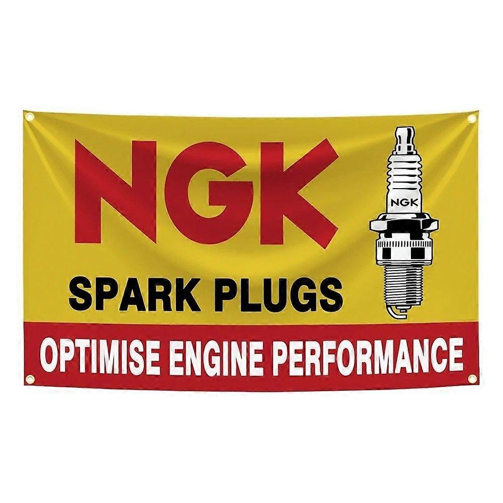NGKs tennplugger bilflaggbanner VQ0917
