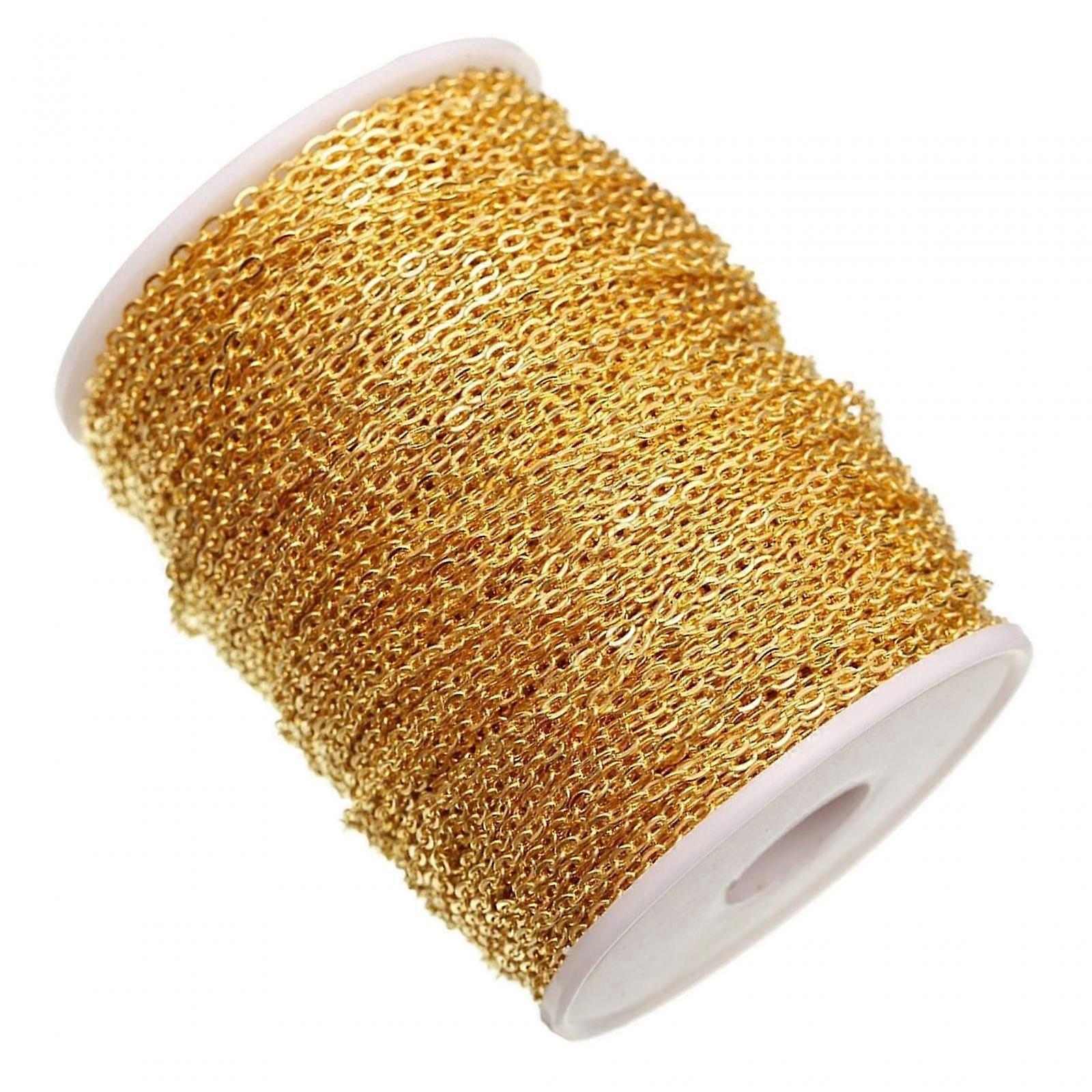 Link Chain 16.4ft Extender Components Chain Roll for Making Earring Bracelet