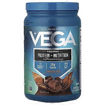 Vega, plantaardige proteïne, premium proteïne + voedingsstoffen, chocolade, 613 g