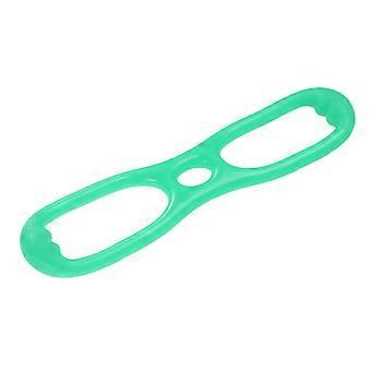 8 Word Chest Developer Muscle Resistance Bands Silicone Fitness Yoga Workout Pulling Exerciser Pull Rope Body Building Tool(Green)
