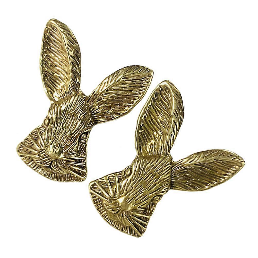 2pcs Cabinet Knobs Rabbit Head Cabinet Handles Kitchen Drawer Knobs Dresser Pulls
