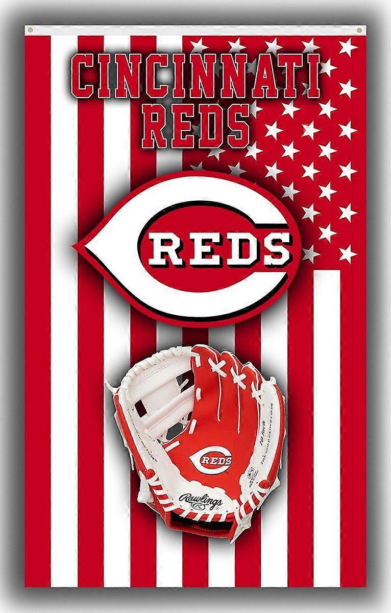 Cincinnati baseball-lag minneverdig flagg Reds banner D1208