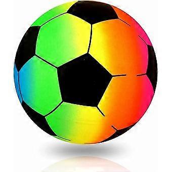 Fußball Regenbogen Fußball PVC Mehrfarbig Design Ballsport Außenpool Strand Spielplatz Garten Spiel Kinder Kinder Jungen Mädchen Spielzeug 20 cm (nur 1 Ball)