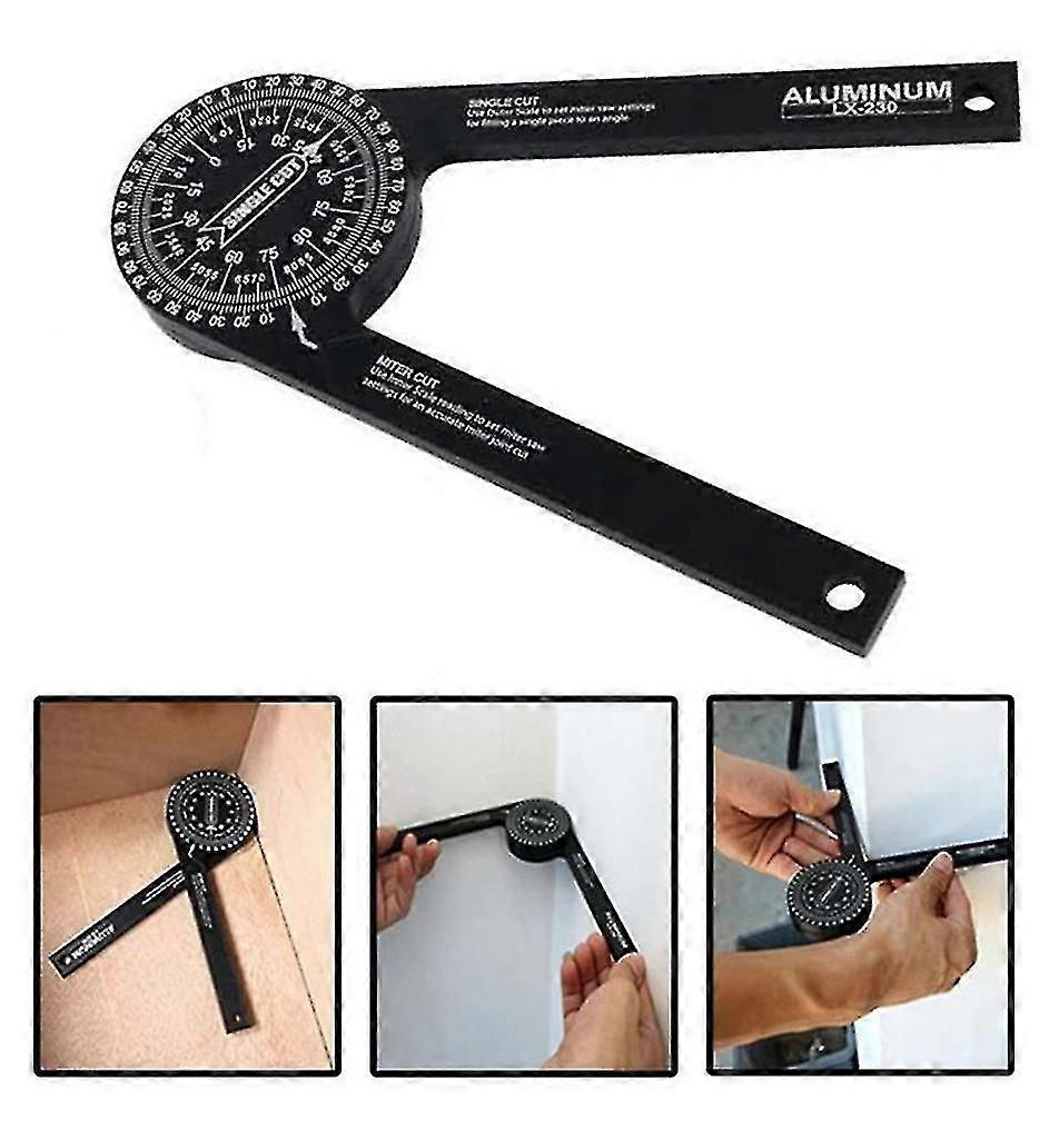 Miter Saw Protractor Angle Finder Measuring Ruler Tool Goniometer Gauge