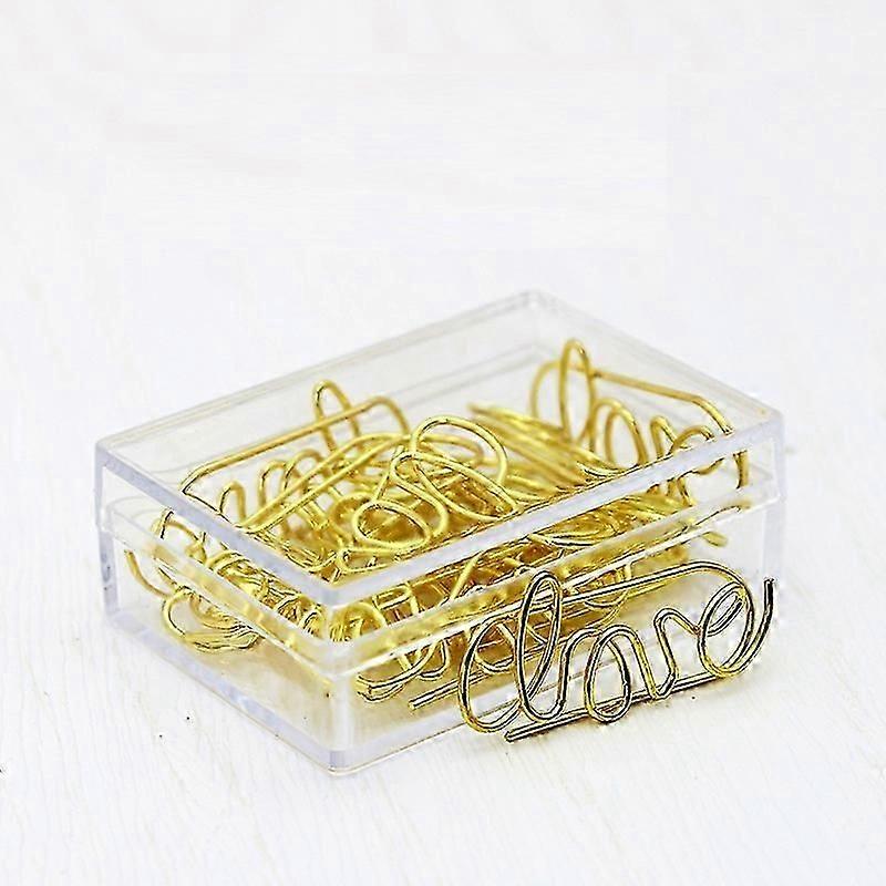 30pcs Clips Durable And Rust-resistant Clips With Case Love