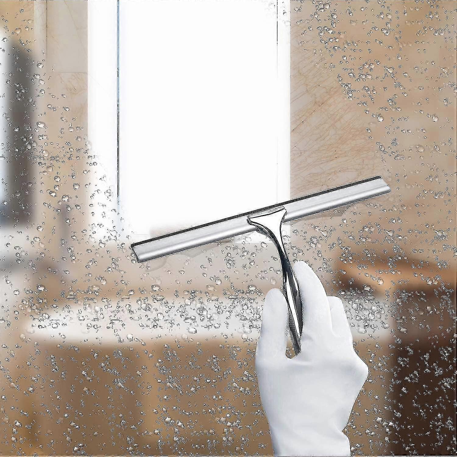 Window Wiper Squeegee For Window Scraper For Shower Window 10in