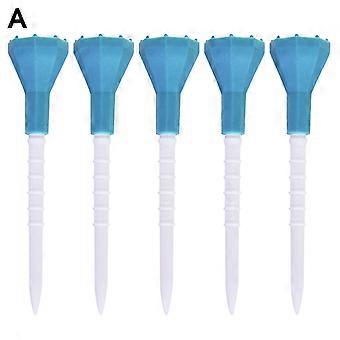 5Pcs 87mm Professional Golf Ball Holder Low Resistance Precise Serve Compact Golf Training Tees for Grassland