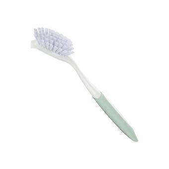 Spazzola per pentole Setole dense Manico lungo Spatola Testina Buon rimbalzo Risparmio di manodopera Piatto Spazzola per padella Gadget da cucina KAESI