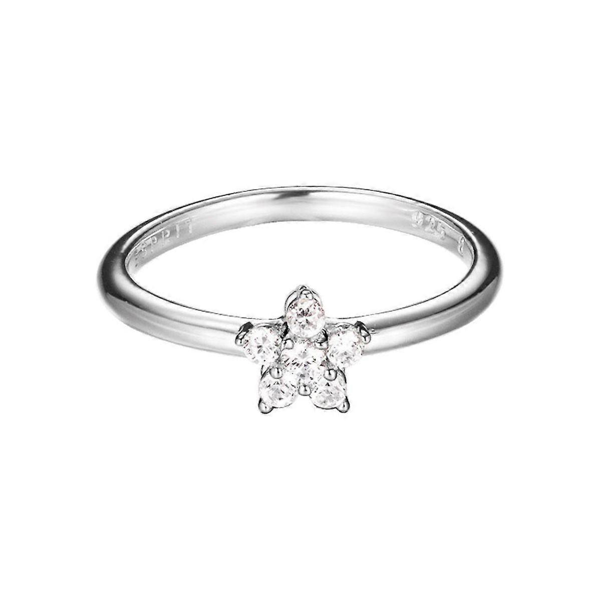 ESPRIT women's ring silver zirconia Fleur ESRG92367A1