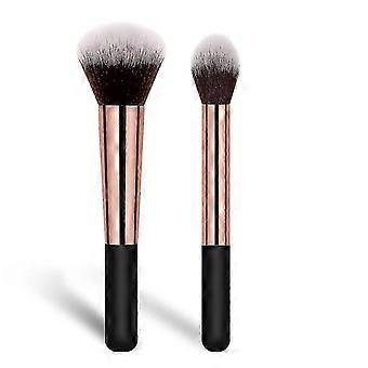 ZWS-Make-up-Pinselset: Puder-Foundation-Pinsel, makelloser Puderpinsel mit Highlighter-Pinsel