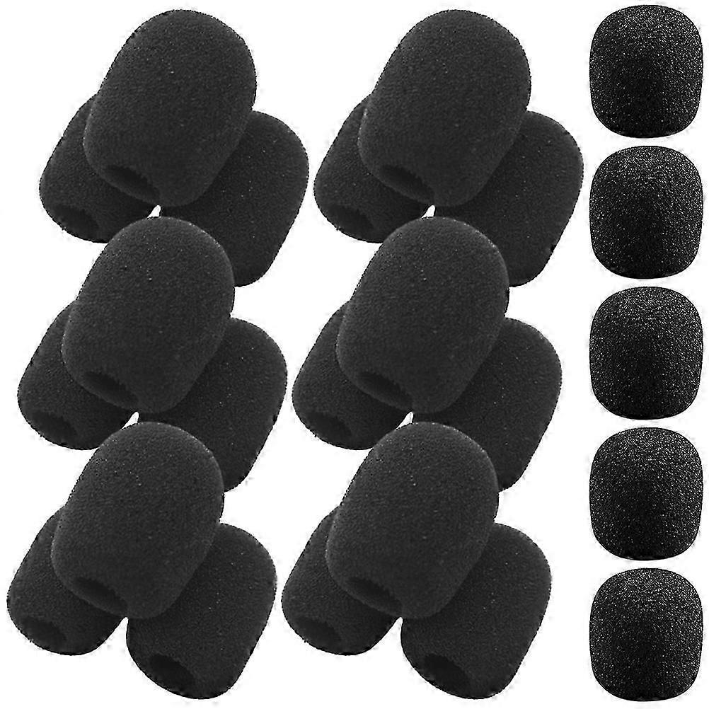 Microphone Windscreen Sponge Cover | 50Pcs | Black