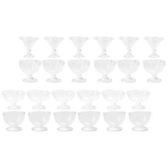 24 st miniatyrkoppar mini glasskoppar miniatyrkoppar modellfotorekvisita (blandade modeller)