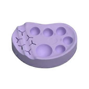Purple Silicone Makeup Mixing Palette - Easy Clean Tool for Brow Lamination and Pigment