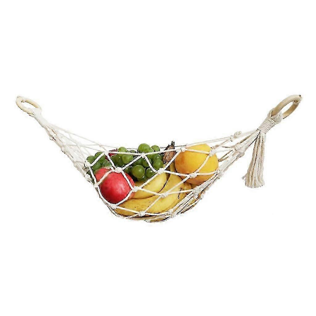 Macrame Fruit Veggies Storage Hammock Under Cabinet Compatible with RV Boat