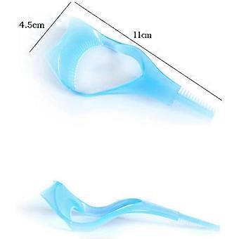 2 Pcs Plastic Eyelash Applicator Guide with Eyelash Comb for Upper & Lower Lashes, For Women