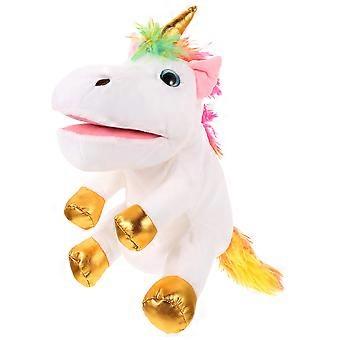 Children Hand Puppet Unicorn Plush Toy for Storytelling Interactive