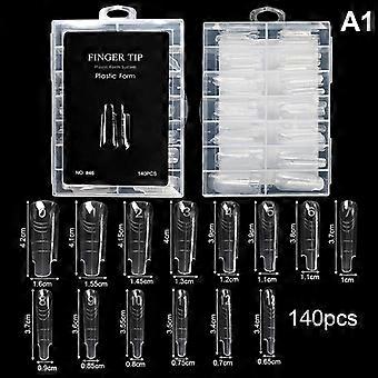 70/140/150Pcs Eagle'S Talon False Nail Tips Short Curved Stiletto Clear Soft Fake Nails Extension For Diy Nail Salon Manicure