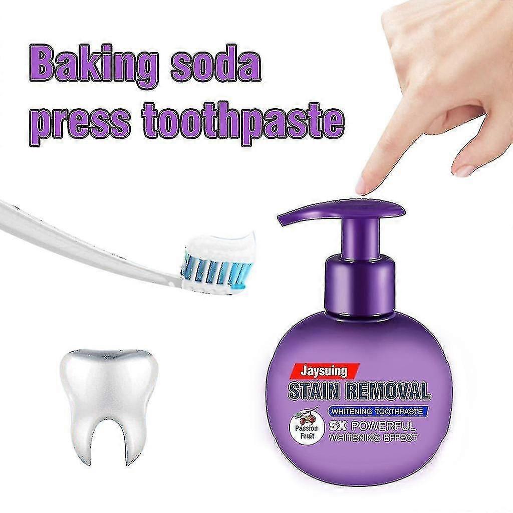 Jaysuing Decontamination Toothpaste Press Bottle Purple Fruit Type
