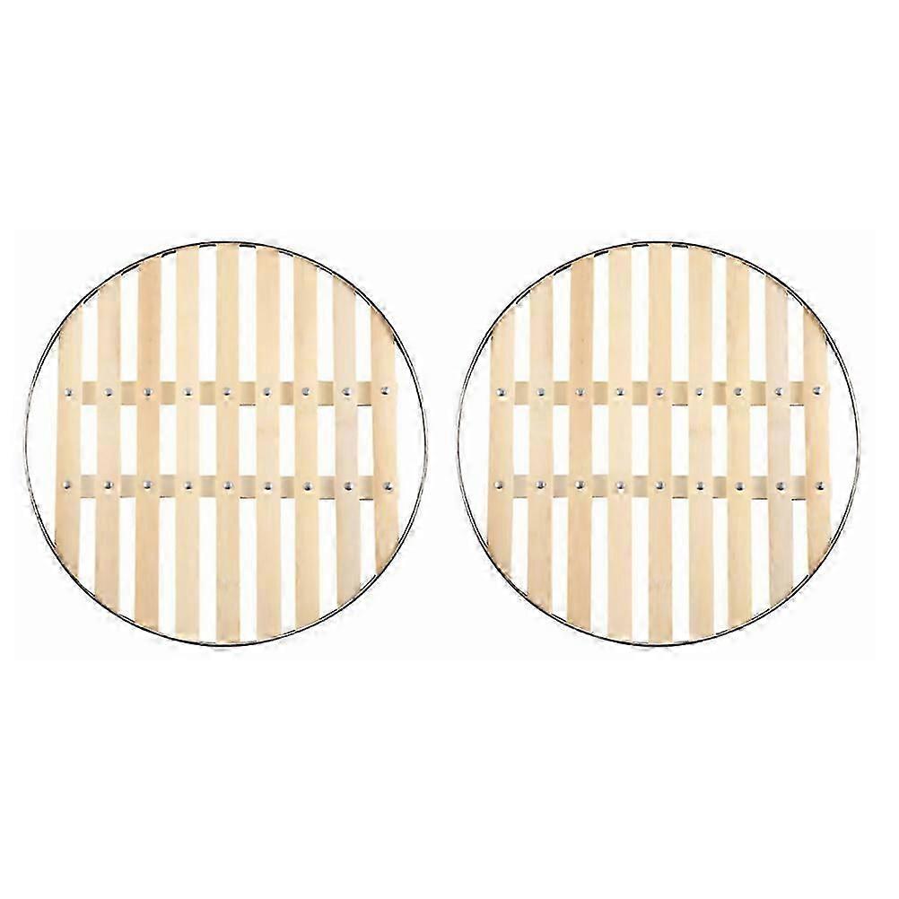 Steam Rack Bamboo Steaming Rack for Kitchen Use 2Pcs Set