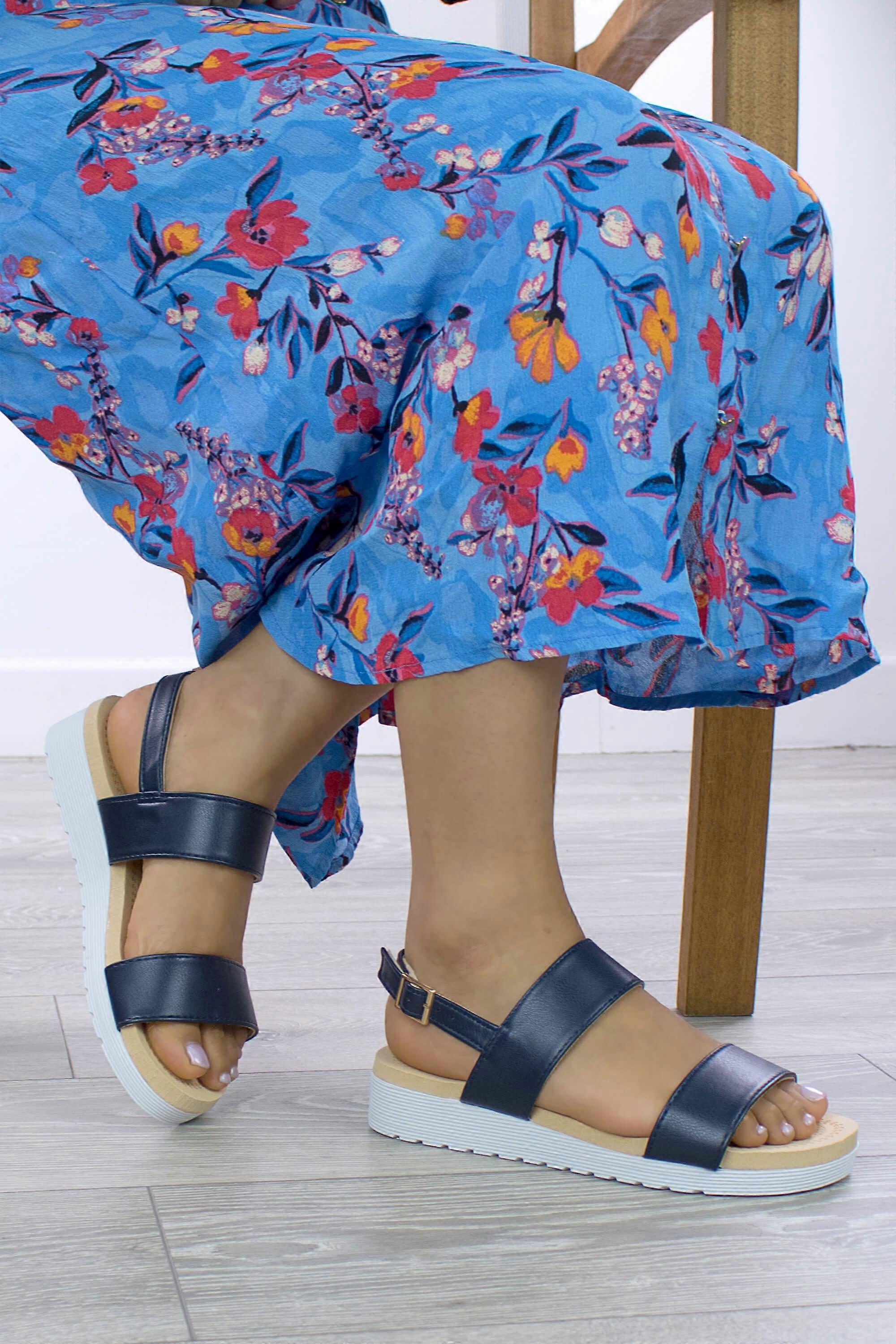 Flatform Strappy Sandals