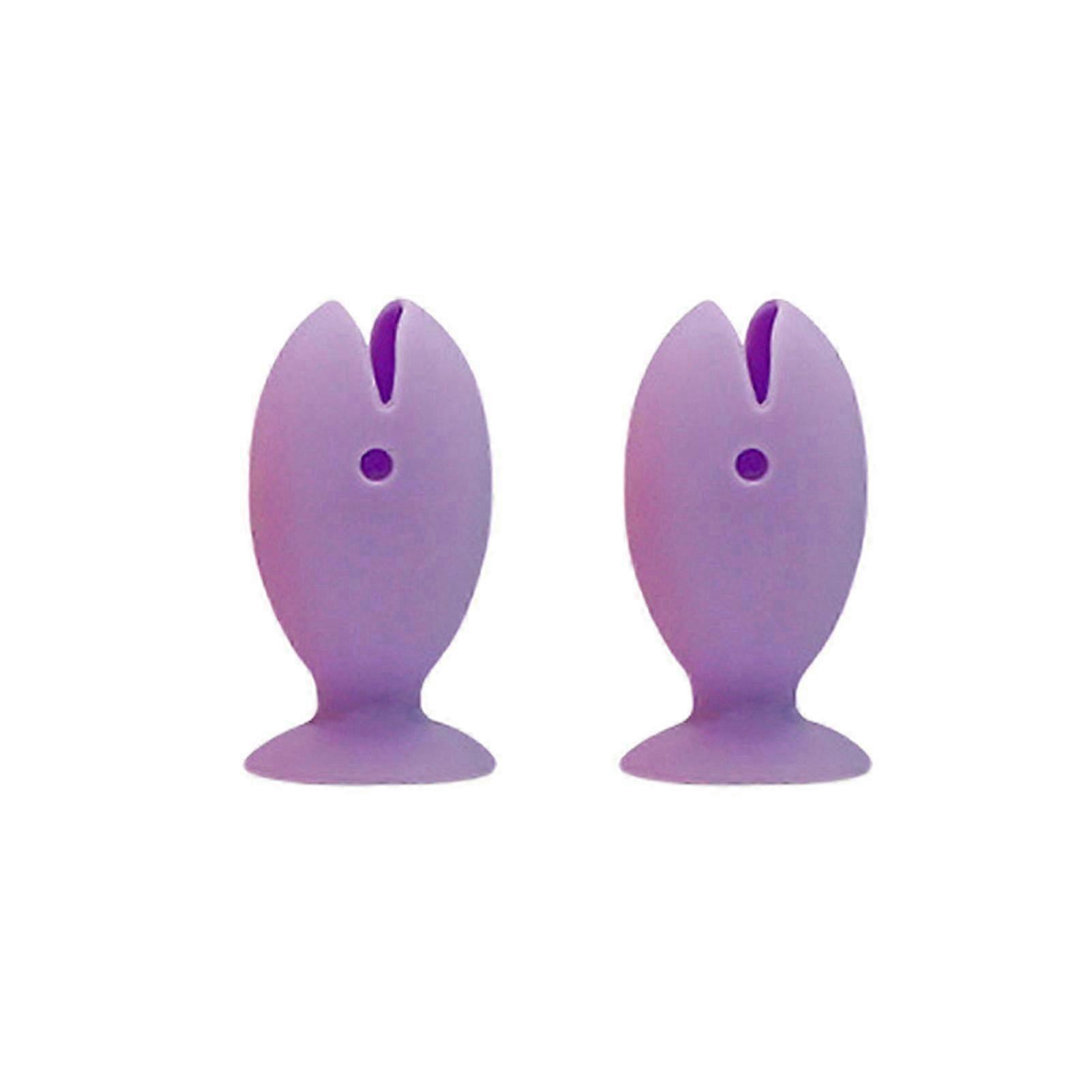 2PCS Toothbrush Holder Fish Shape Portable & Foldable