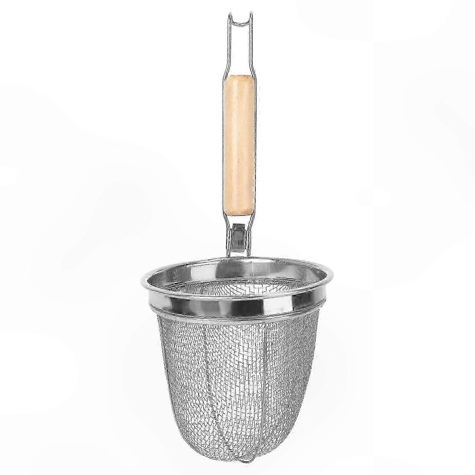 35cm Mirror-Finish Micro-Perforated Colander