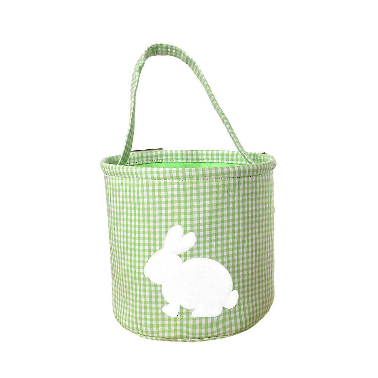 Plaid Gingham Easter Bunny Basket
