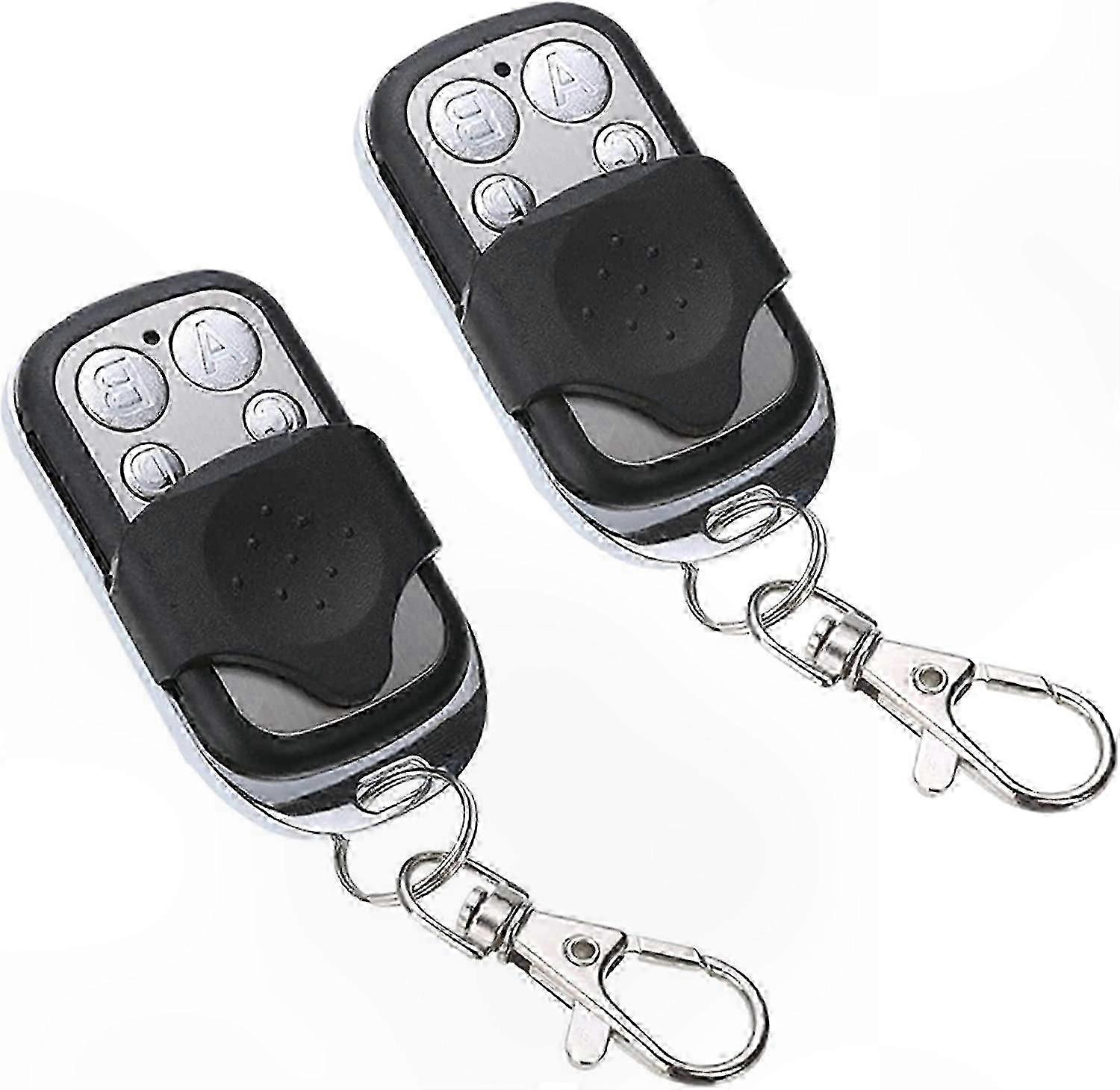 2-Pack 433 MHz Remote Control for Automatic Garage Doors, Universal Compatibility
