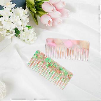 2 Pcs Hairdressing Wide Tooth Combs Anti-static for Women Hair Styling