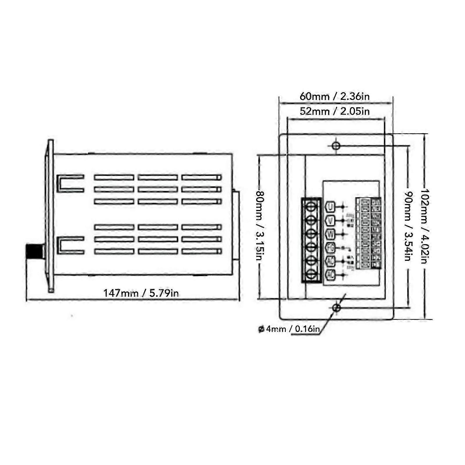 Variable Frequency Drive Controller 400W 1PH 176-264V to 3PH 0-220V Output