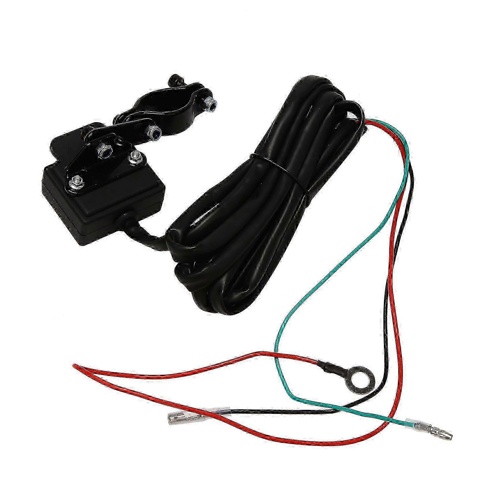 12V Winch Rocker Thumb Switch with Handlebar Mounting Bracket